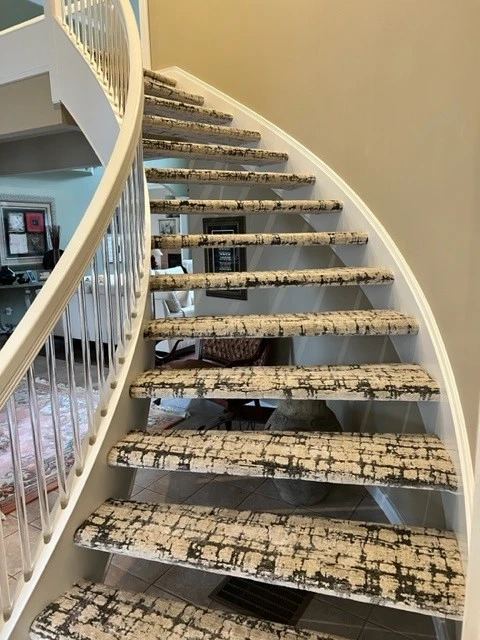 Nourison carpet on stairs